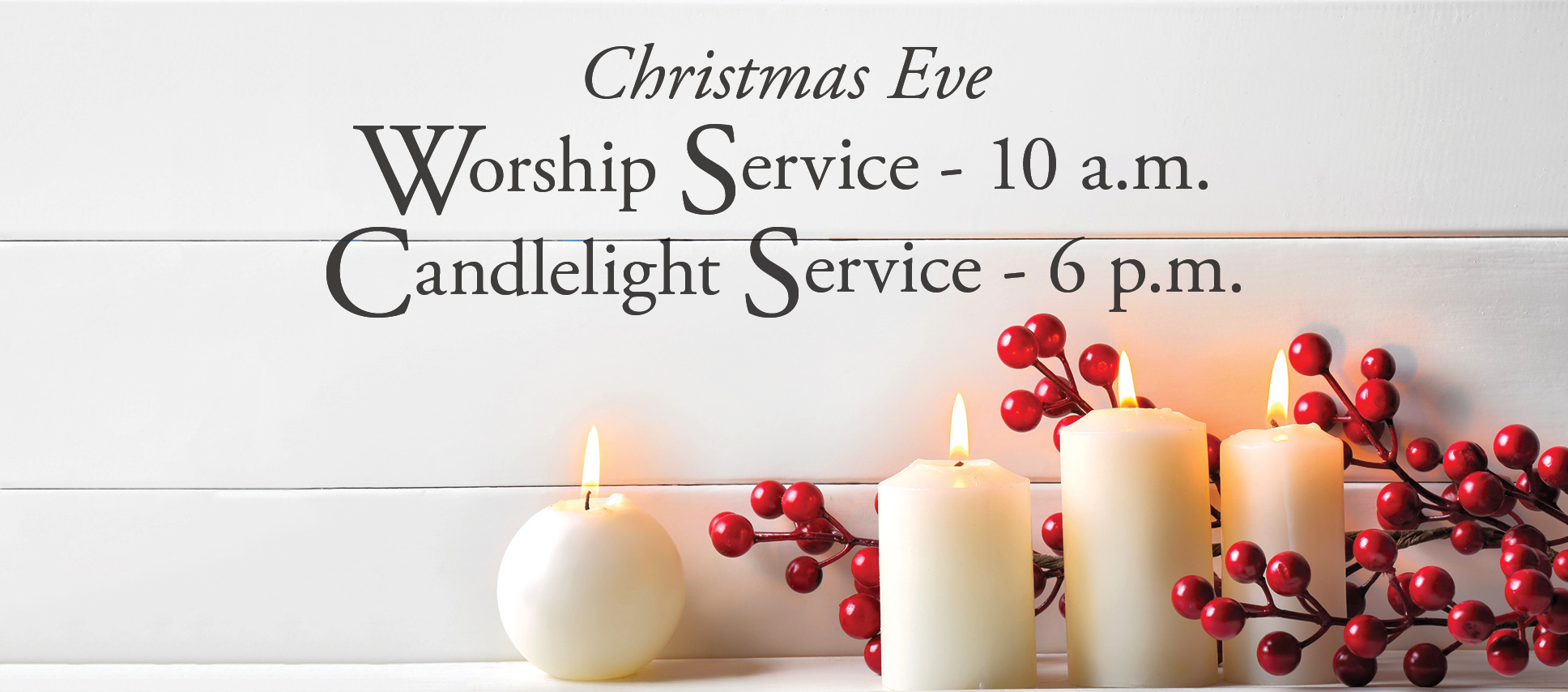 Read more about the article Christmas Eve Service Schedule