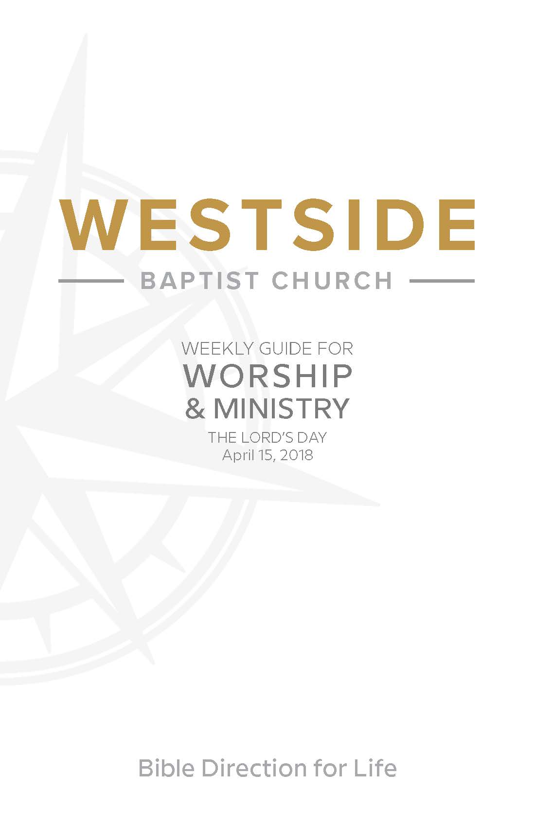 Read more about the article Weekly Guide for Worship and Ministry—April 15