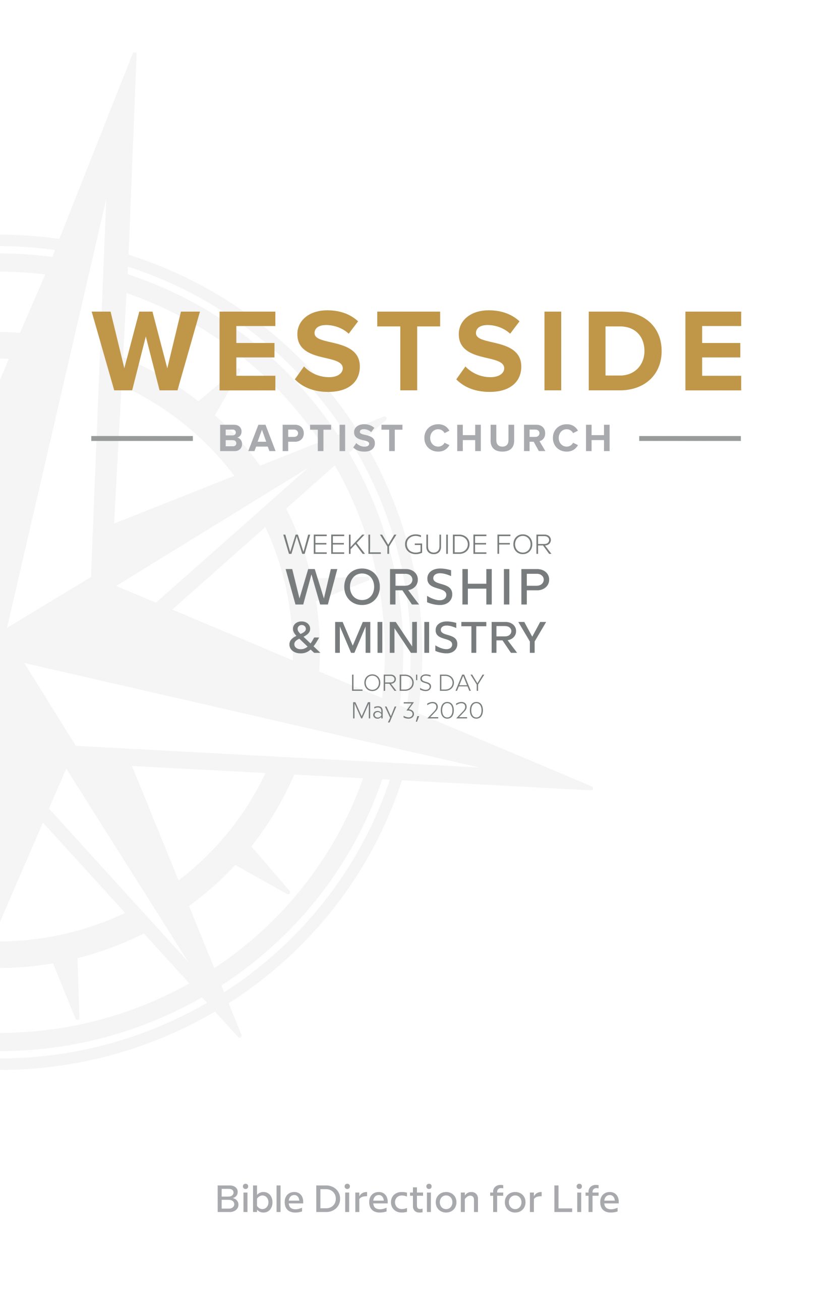 Weekly Guide for Worship and Ministry — May 3